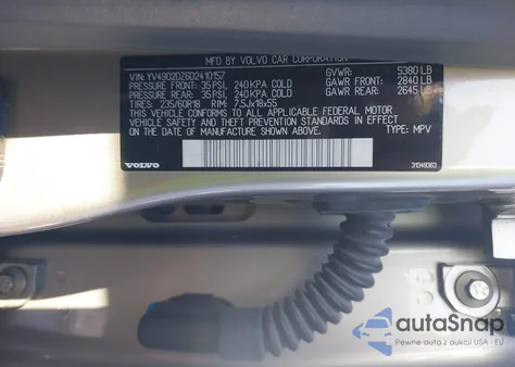 2013 Volvo Xc60 T6 z USA, uszkodzony, nr VIN YV4902DZ6D2410157